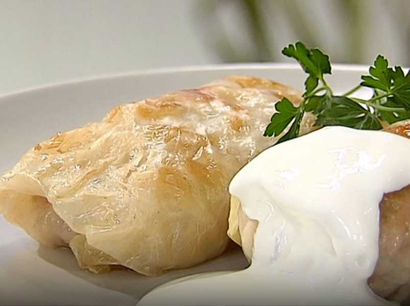голубцы, с пшеном и грибами, п/о.