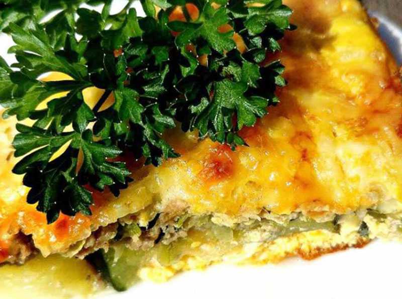 запеканка с сёмгой и картофелем, п/о.