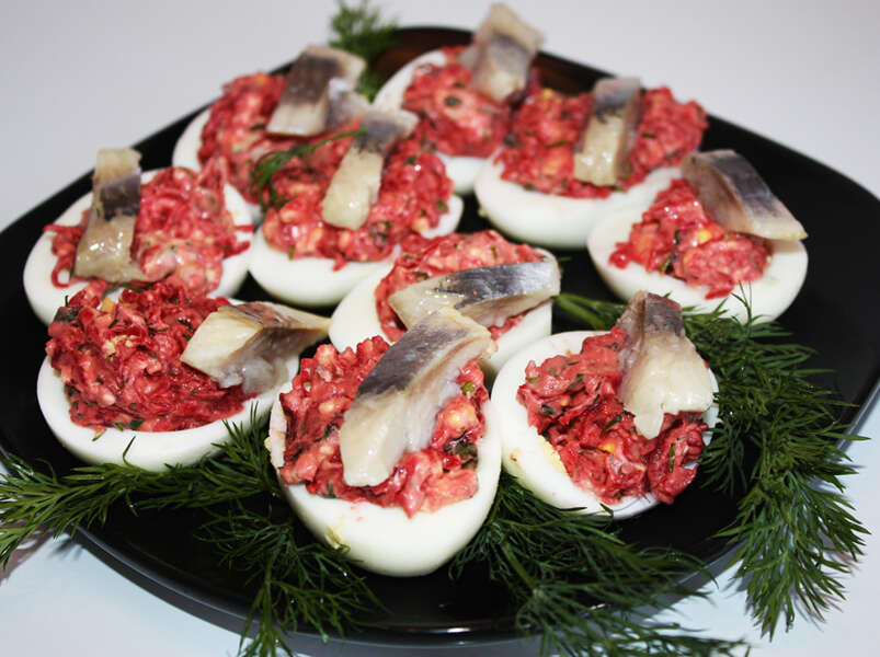 салат «Ленивая селедка под шубой»