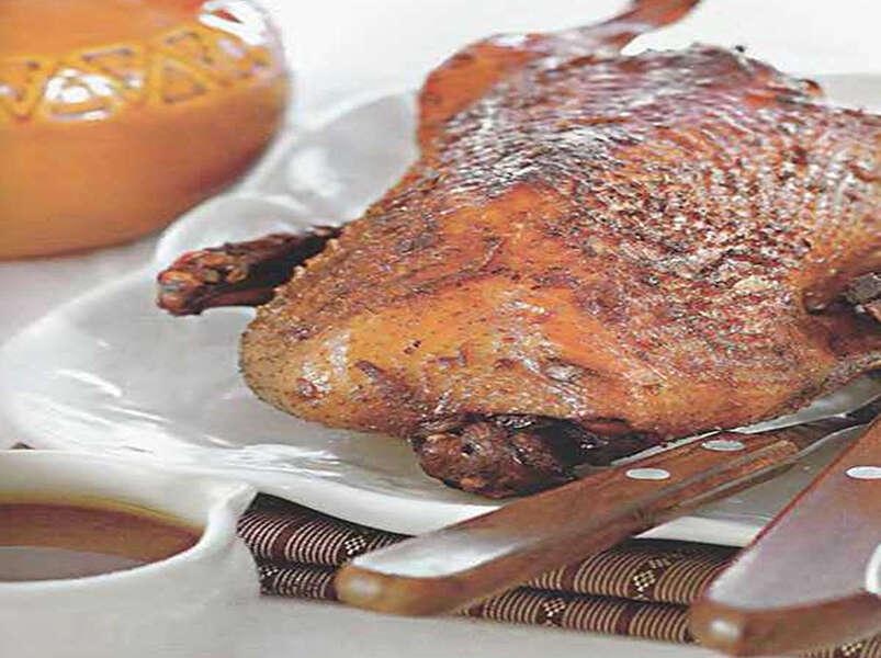 утка в вине.