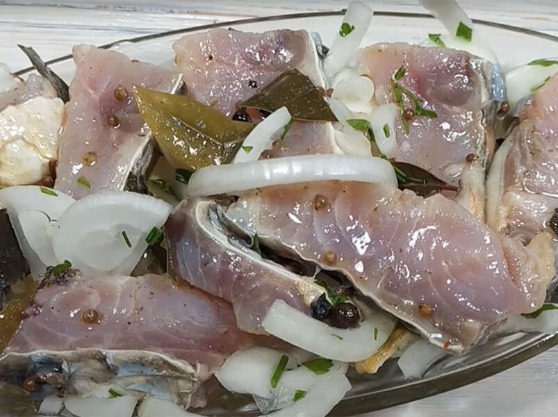рыба маринованная, как пресервы за 3- суток, п/о..