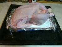 курица на соли перед запеканием