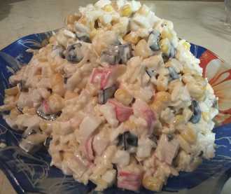 собираем салат в пирамидку