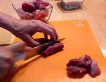 свинину режим брусочками