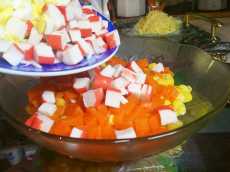 слой крабовых палочек