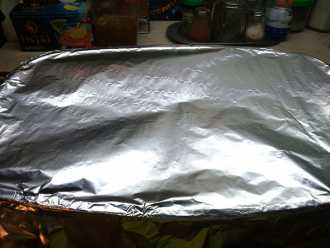 накрываем форму и убираем в духовку