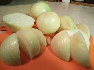 режим лук на брусочки