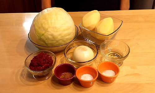 первоначальный состав продуктов