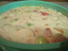 тесто с яблоками в форме