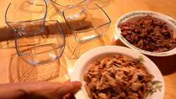 получилось мяса по одной тарелки