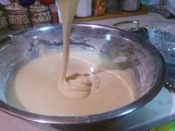 льющееся тесто для кексов с майонезом