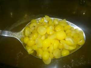 готовый горох для слудующей варки