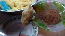 набираем картофельную массу с горкой