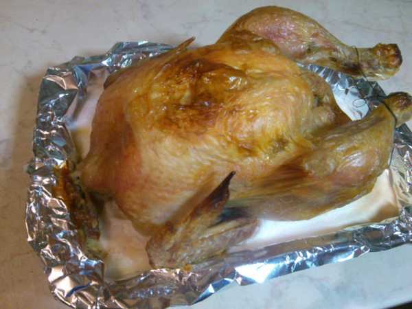 готовая курица на соли