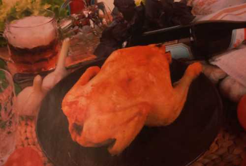  Курица с пивом.