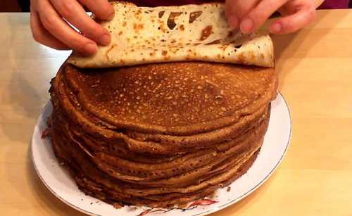 тонкий блин готов