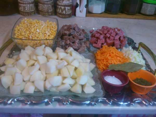подготовленные продукты дл горохового супа