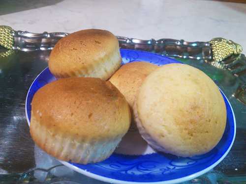 кексы со сметаной готовы